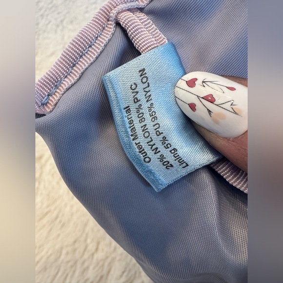 Salvatore Ferragamo Parfums Smoky Blue Logo Cosmetic Bag - Picture 9 of 11